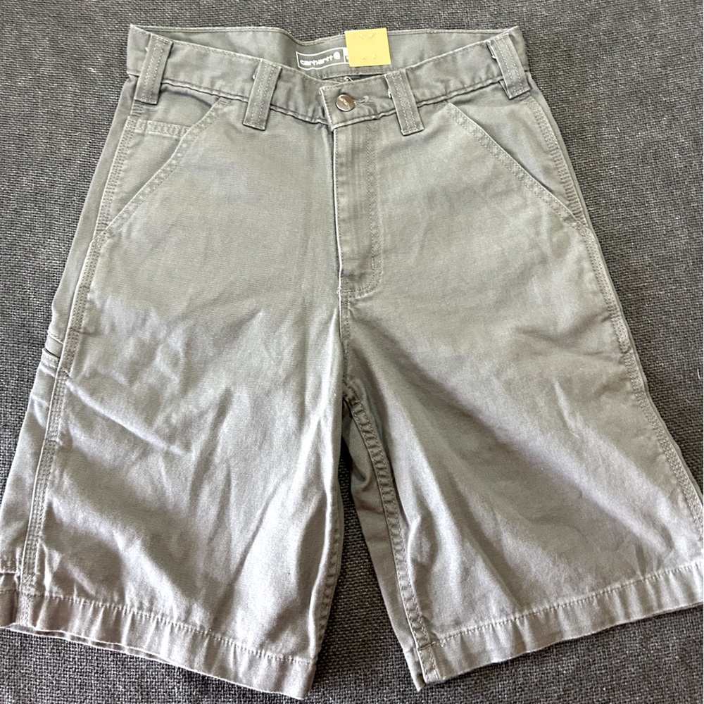 Carhartt men’s canvas shorts size 29 dark charcoal color, new with tags